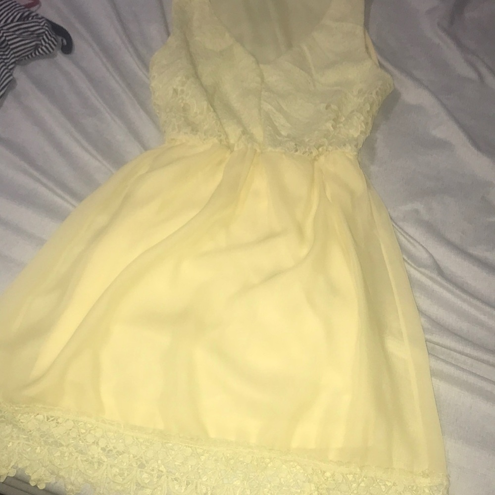 Yellow spring dress